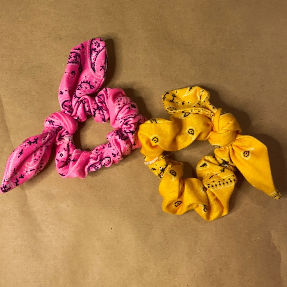 Hair Scrunchies Bandana Design